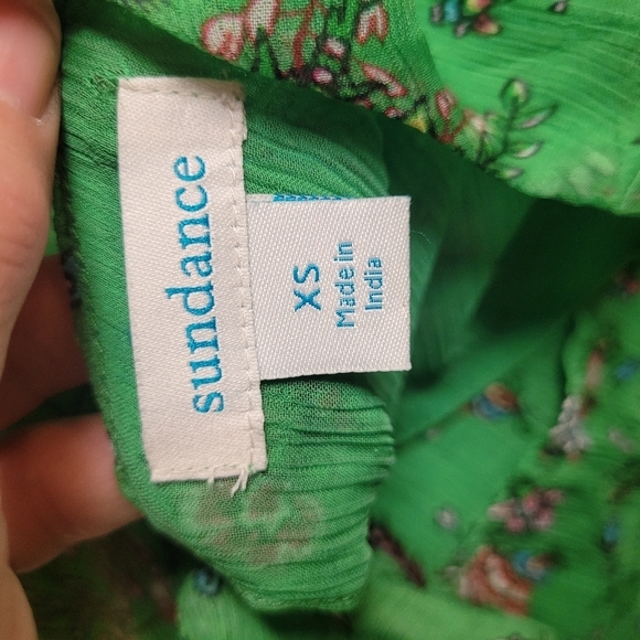 Sundance Green Floral Flowy Top - Picture 3 of 7